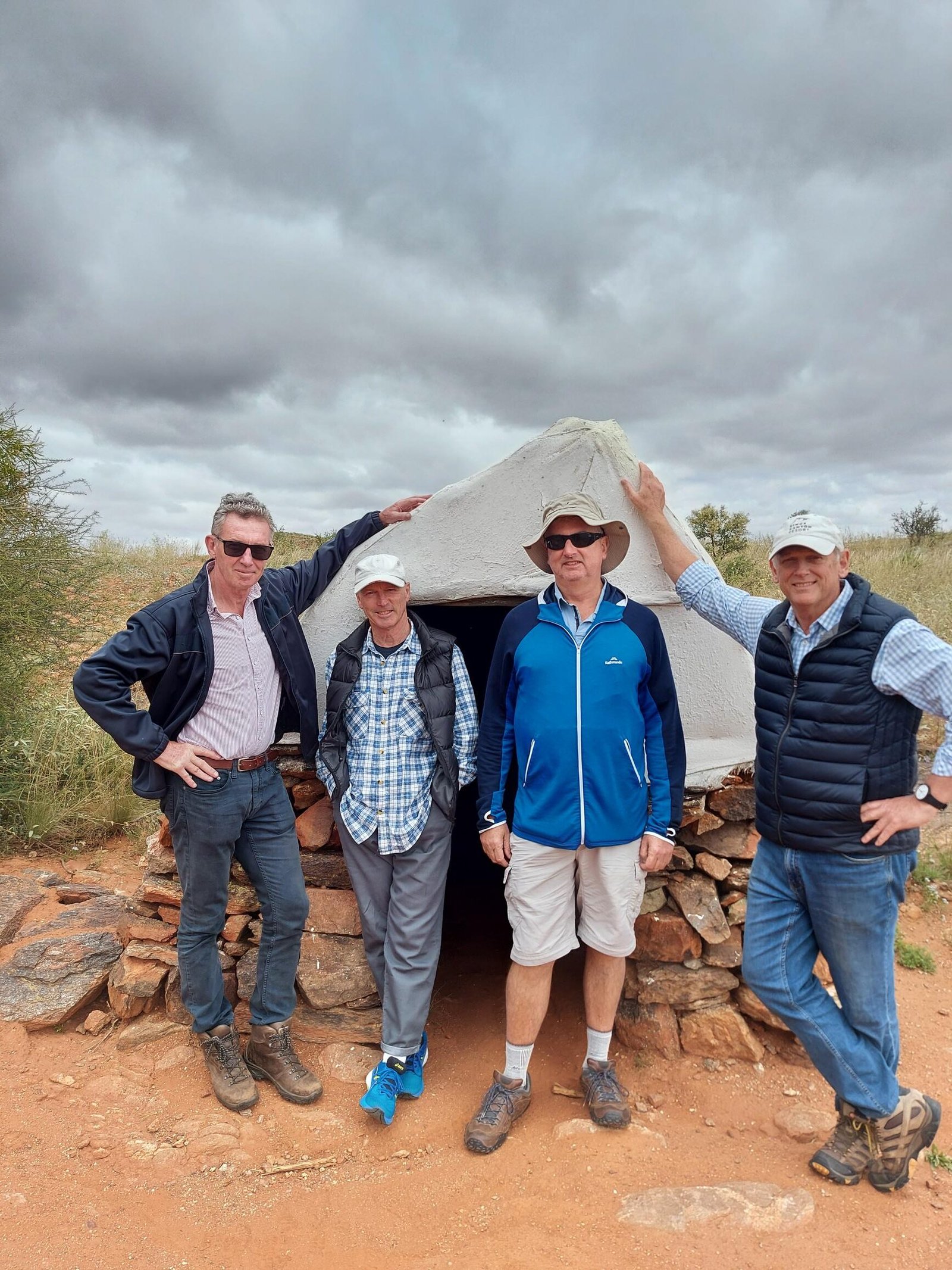 In front of a miner’s tent at the silver mine, Silverton, NSW.
