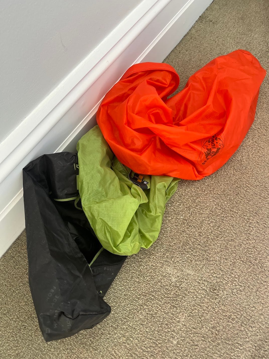 Sea to Summit style bags allow you to compress your equipment and keep it dry. They last a lifetime.