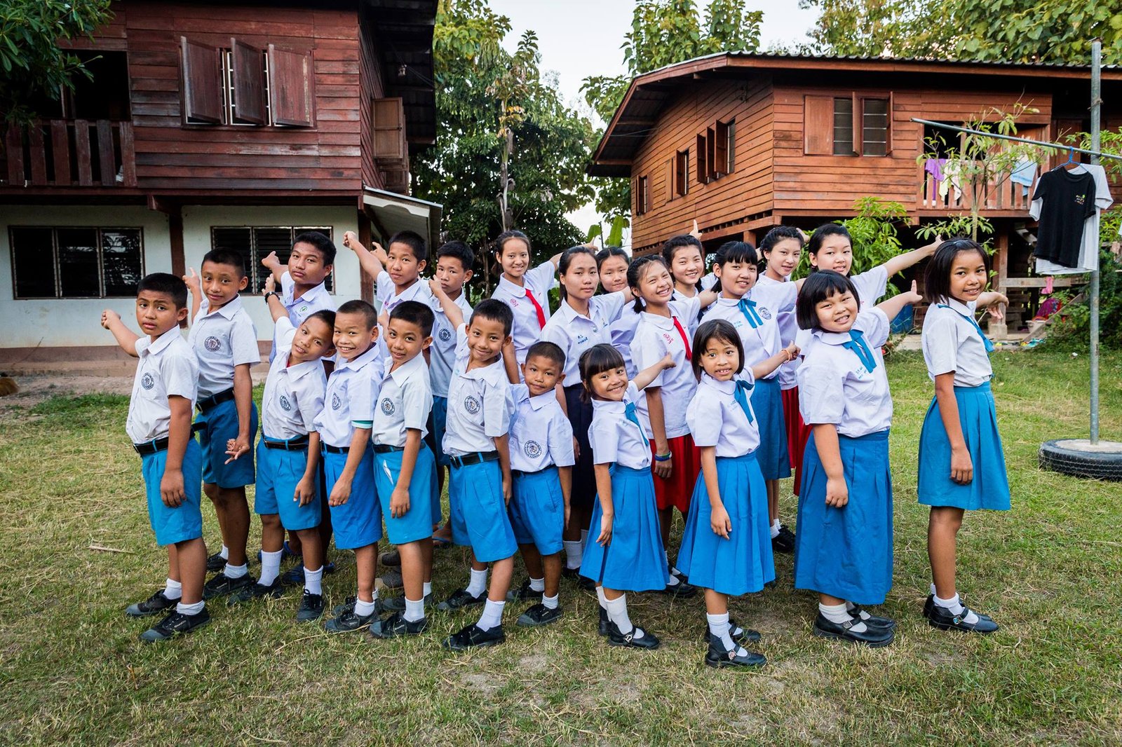 Children at the Youth Charity Foundation (YCF) in Doi Saket, Thailand.