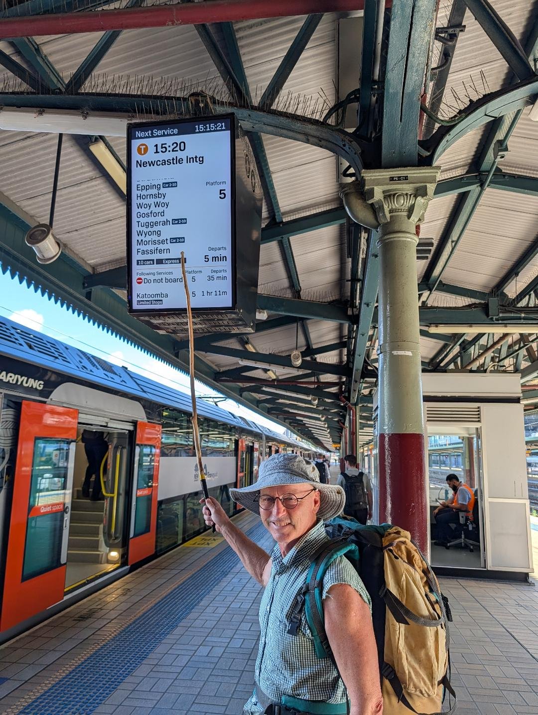 Sydney Central Station, as the excitement builds for a journey to the fascinating metropolis of Wyong.