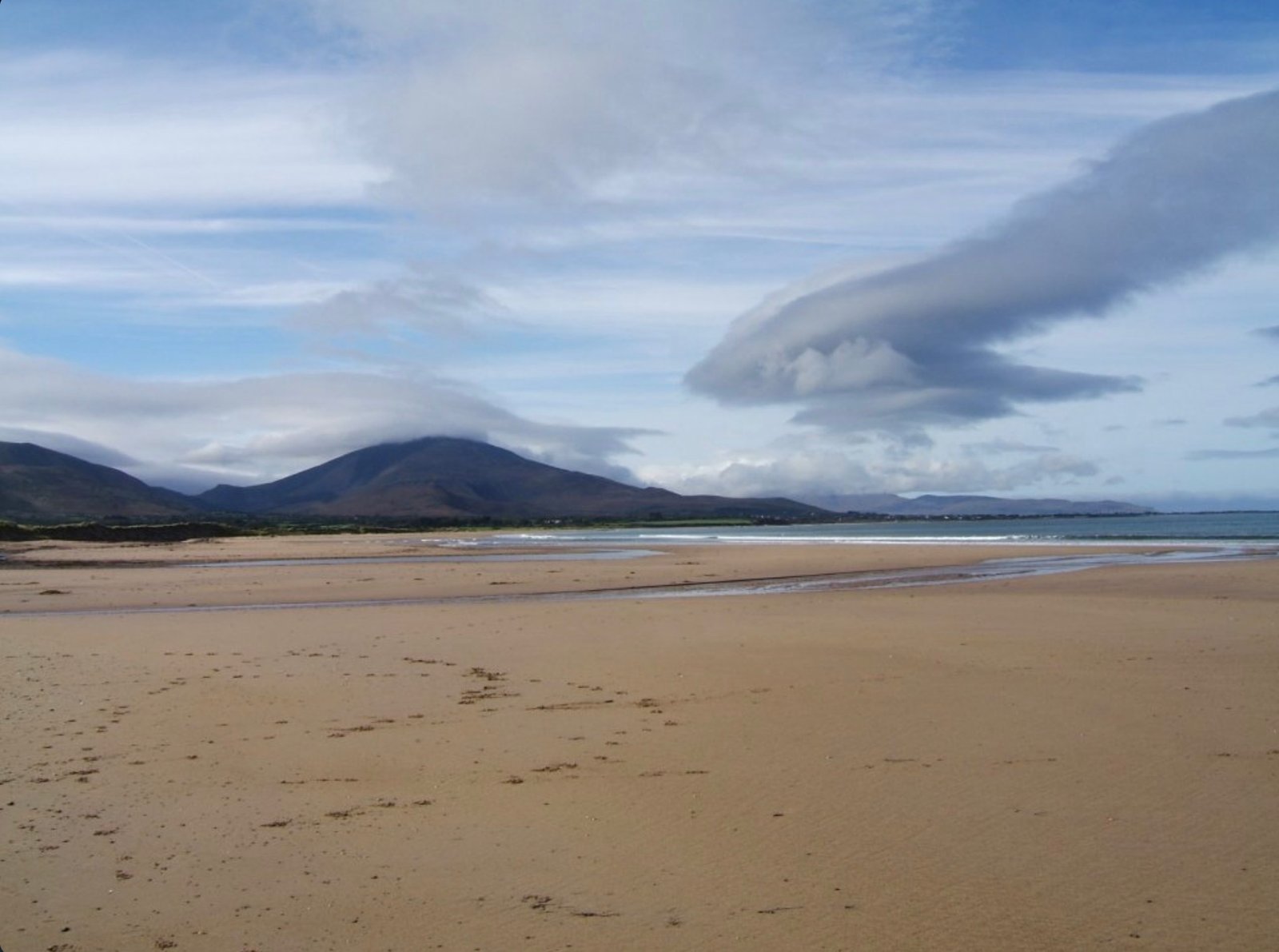 Windswept beach near Camp, Ireland.