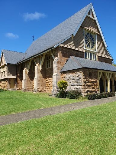 St Barnabas Chapel on Norfolk Island. It was built between 1875 and 1880 as a memorial to Bishop Patterson, who was the Bishop of Melanesia, and was killed in 1871 by natives in the Solomon Islands. The chapel features intricate stained glass windows and mosaic floors.
