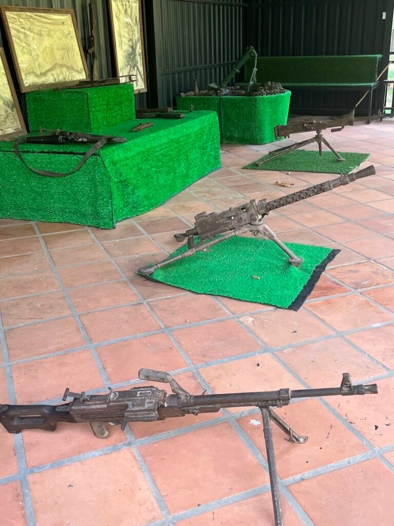 Soviet and Chinese military equipment rusting away in the grounds of the War Museum near Siem Reap, Cambodia. You can see it all in less than an hour.