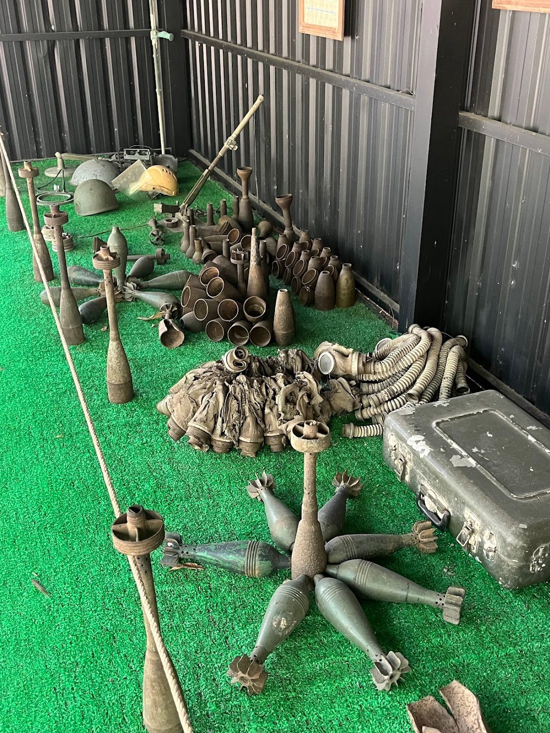 Soviet and Chinese military equipment rusting away in the grounds of the War Museum near Siem Reap, Cambodia. You can see it all in less than an hour.