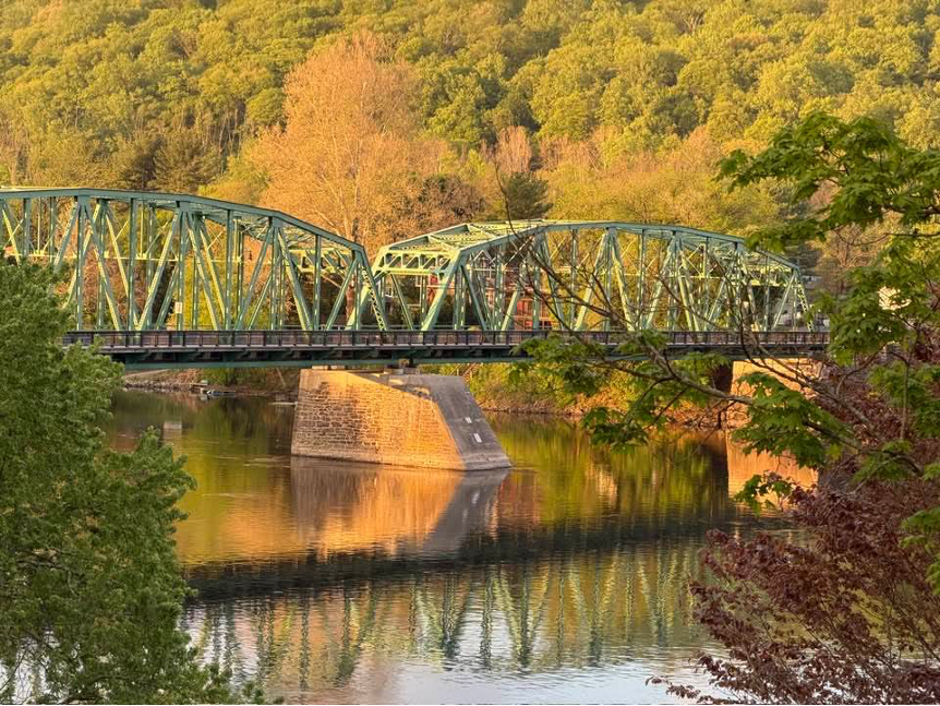 Milford, NJ – Upper Black Eddy, PA bridge. Photo from Rob Castagna via Milford Merchants Association Facebook group.