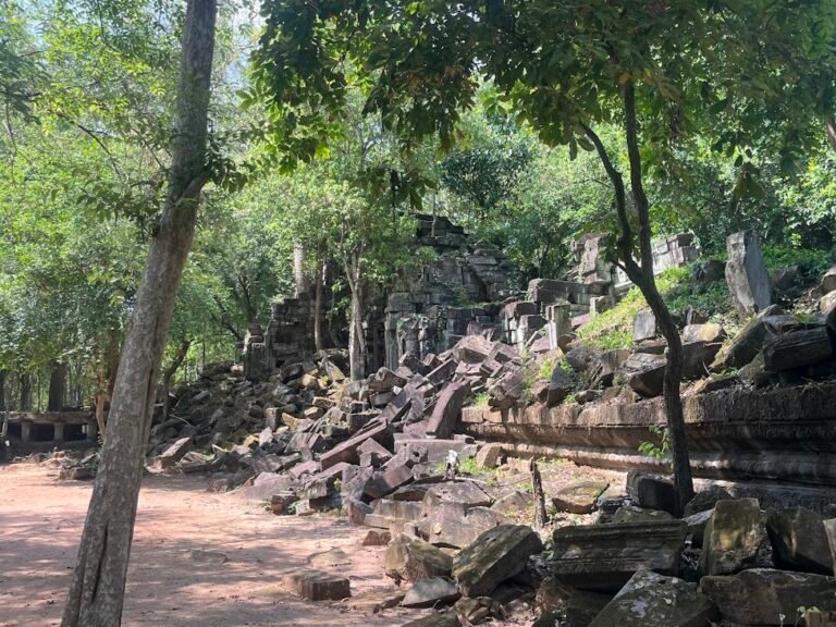Exterior of Beng Mealea temple, Cambodia.