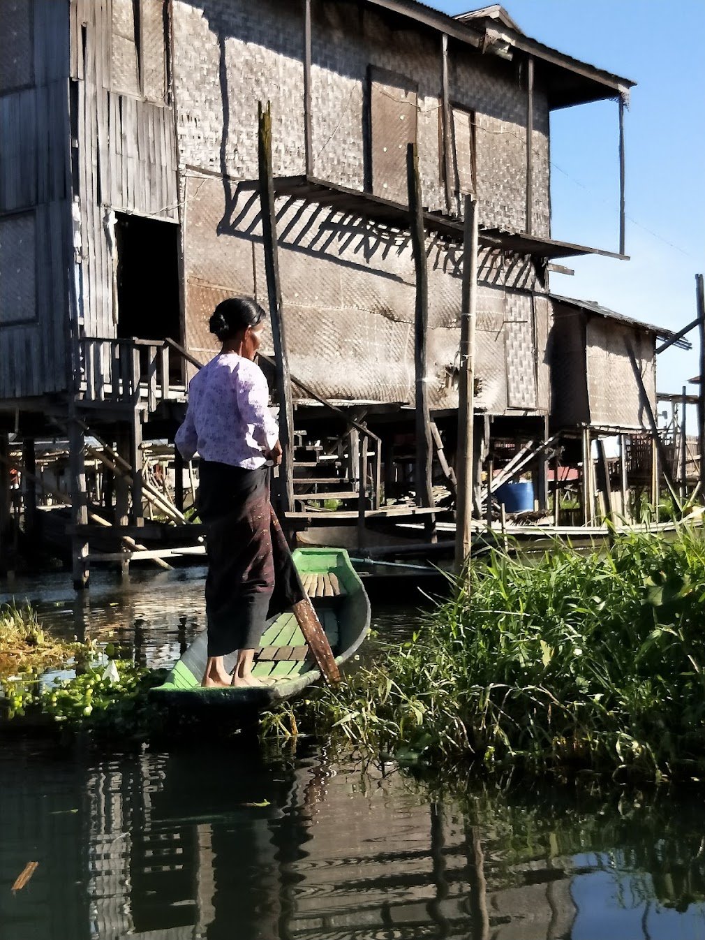 Intha woman on Inle Lake, Myanmar.